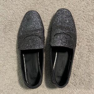 ASOS Glitter Coated Loafers